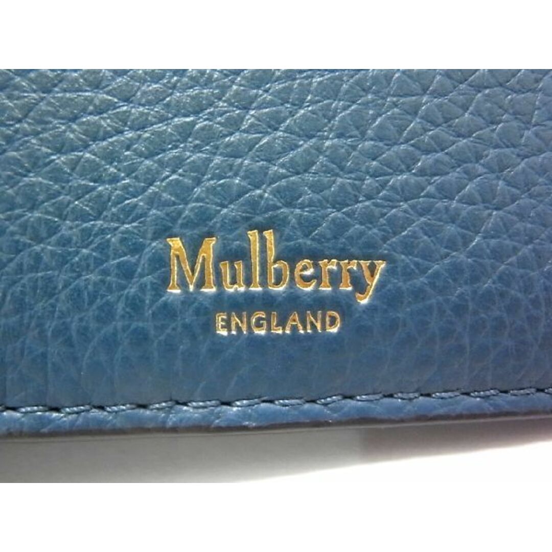 Mulberry(マルベリー)の■新品■未使用■ MULBERRY マルベリー レザー パスポートケース パスポートカバー カード入れ メンズ レディース ブルー系 AJ5746MZ レディースのファッション小物(その他)の商品写真