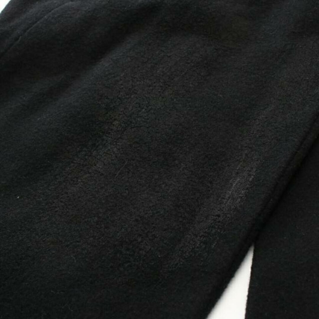 The Viridi-anne(ザヴィリジアン)の コート ハイネック ウール ブラック メルトン ダブルブレスト メンズのジャケット/アウター(その他)の商品写真