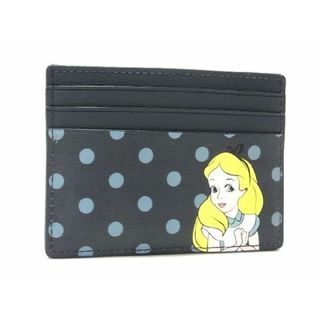 ケイトスペードニューヨーク(kate spade new york)の■新品■未使用■ kate spade ケイトスペード WLR00613 ディズニーコラボ レザー アリス カードケース カード入れ ネイビー系 BC4650ｱZ(その他)