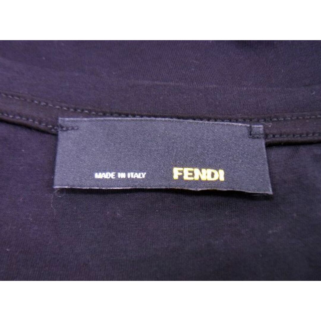 FENDI(フェンディ)の■希少■極美品■FENDI フェンディ バッグバグズ モンスター バグちゃん コットン Tシャツ 半袖 トップス サイズL 洋服 ブラック系 AL6682 レディースのトップス(カーディガン)の商品写真