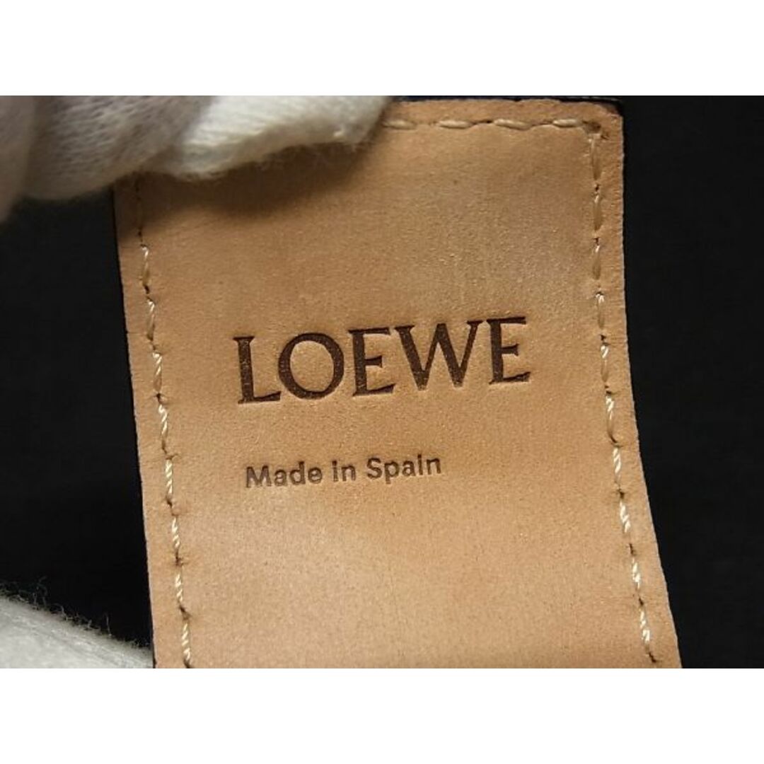 ■極美品■ LOEWE ロエベ アナグラム スラップ レザー ブレスレット スモール 腕輪 アクセサリー レディース メンズ イエロー系 AH5285ｵZ