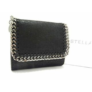 ステラマッカートニー(Stella McCartney)の■新品同様■ STELLAMcCARTNEY ステラマッカートニー ファラベラ エコレザー ホック 三つ折り 財布 ウォレット ブラック系 AJ5745MZ(その他)