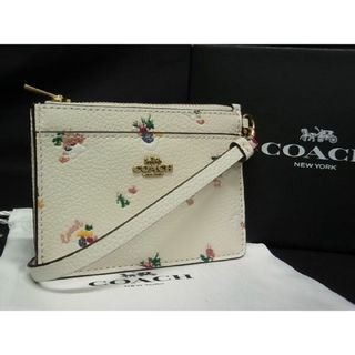 コーチ(COACH)の■新品■未使用■ COACH コーチ C5875 レザー コインケース コインパース パスケース カードケース 定期入れ アイボリー系 BC9896ｷk(その他)