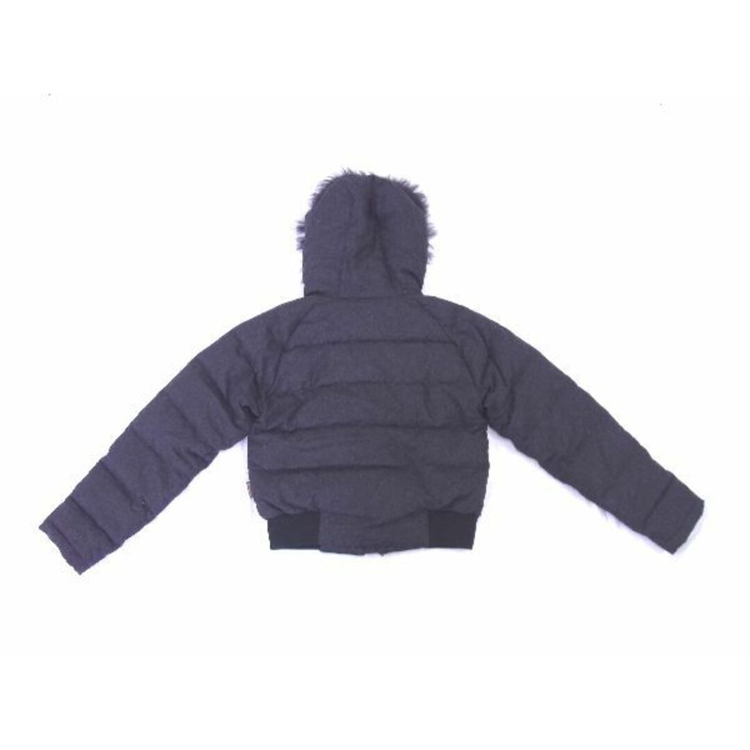 ■美品■ MONCLER モンクレール アルベルティーナ ウール×ナイロン ダウン100% サイズ00 アウター 洋服 ダークグレー系 EA0928S4 2