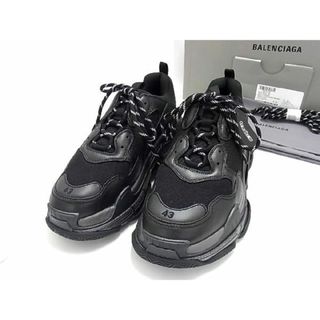 バレンシアガ(Balenciaga)の■新品■未使用■ BALENCIAGA バレンシアガ 536737 トリプルS スニーカー サイズ 43 (約28.5cm) 靴 シューズ ブラック系×グレー系 AP0128(その他)