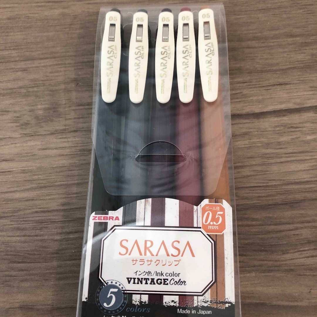 SACRA(サクラ)のサクラクリップビンテージカラー　ドットペン インテリア/住まい/日用品の文房具(ペン/マーカー)の商品写真