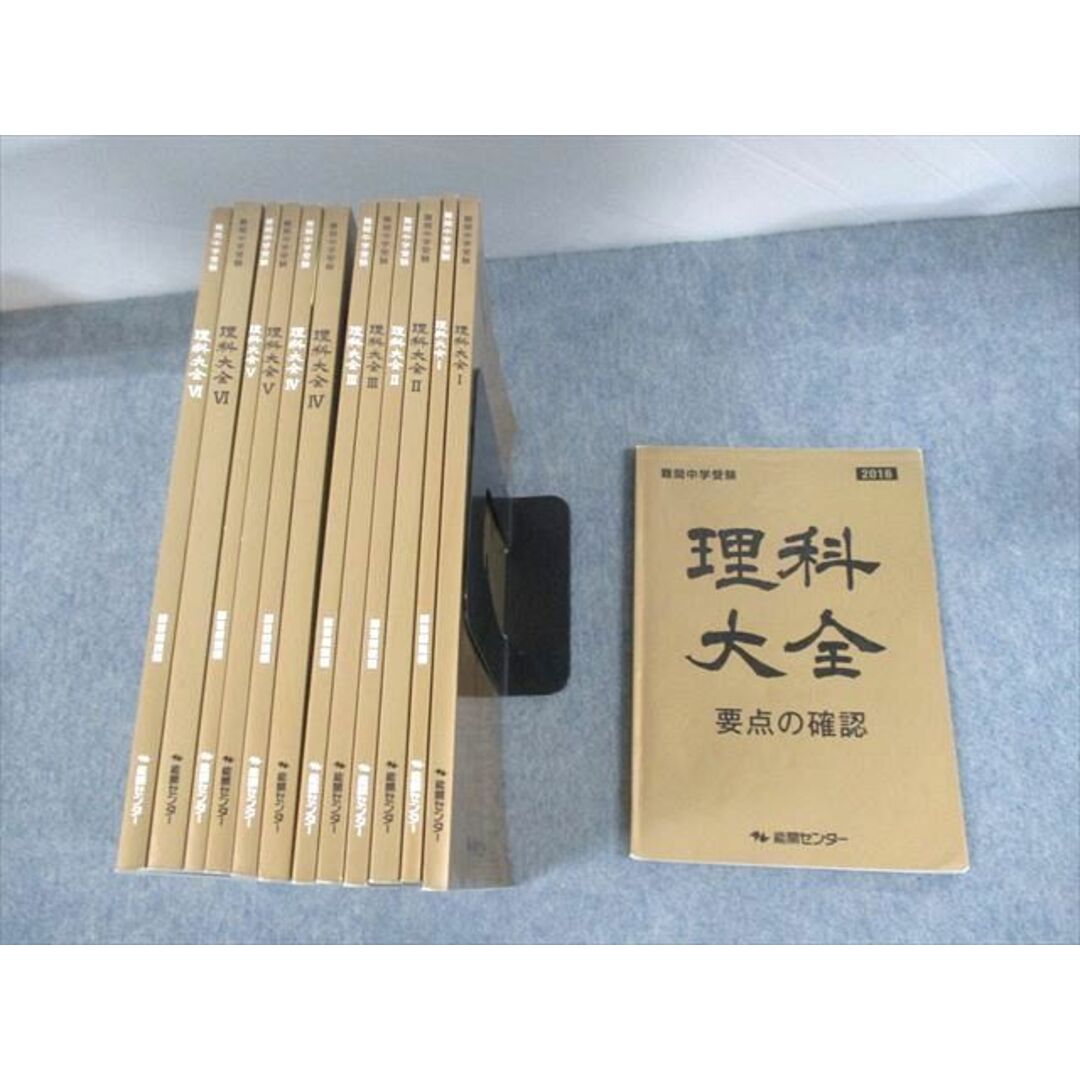 UN30-036 能開センター 難関中学受験 理科大全 I〜VI/解答解説編/要点の確認 通年セット 2016 計13冊 ★ 00L2D