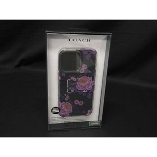 コーチ(COACH)の■新品■未使用■ COACH コーチ フラワー 花柄 iPhone13 Pro 対応 アイフォンケース レディース メンズ パープル系×クリア BD9007 (その他)