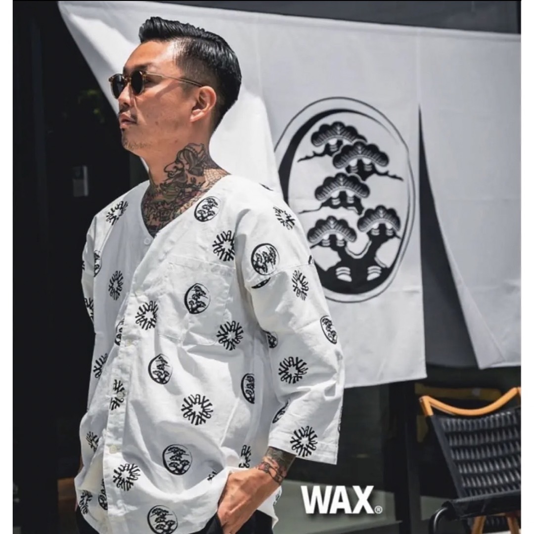 TRADMAN´S × WAX 鯉口SHIRT / 小紋柄-