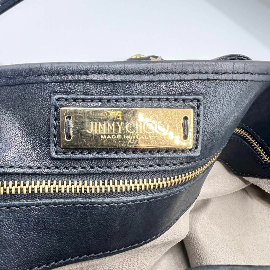 JIMMY CHOO - ジミーチュウ トートバッグ サシャ スタッズ レザー A4