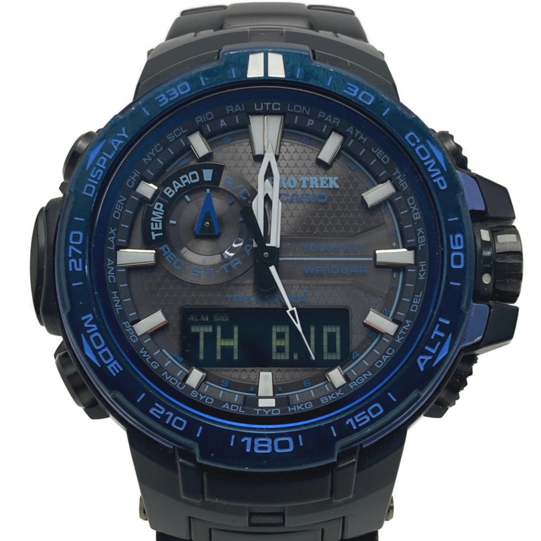 腕時計(アナログ)☆☆CASIO カシオ PRO TREK プロトレック ブルーモーメント PRW-6000SYT-1JF 電波ソーラー メンズ 腕時計