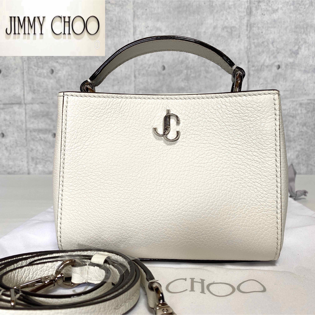 58000円 MINI 2WAYバッグ VARENNE 【新品同様】JIMMY CHOO ラテ www