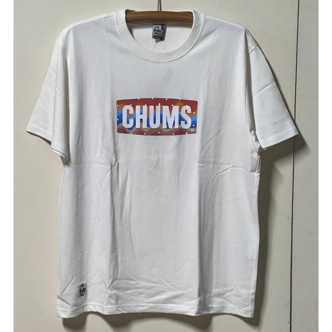 CHUMS(チャムス)の新品　CHUMS Star and Stripes Tシャツ　メンズ　wxl メンズのトップス(Tシャツ/カットソー(半袖/袖なし))の商品写真