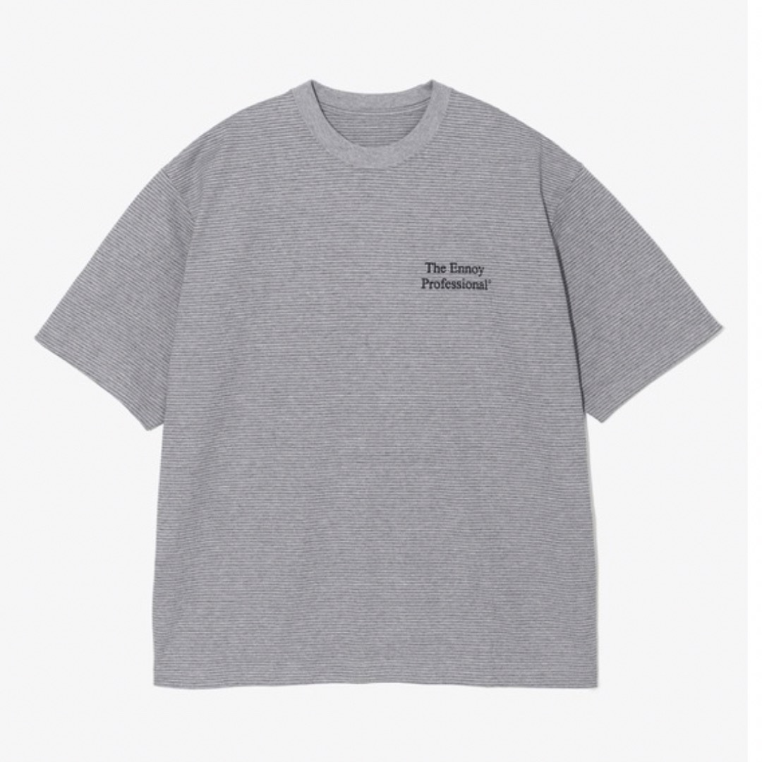 ennoy S/S Border T-Shirt (GRAY × BLACK)