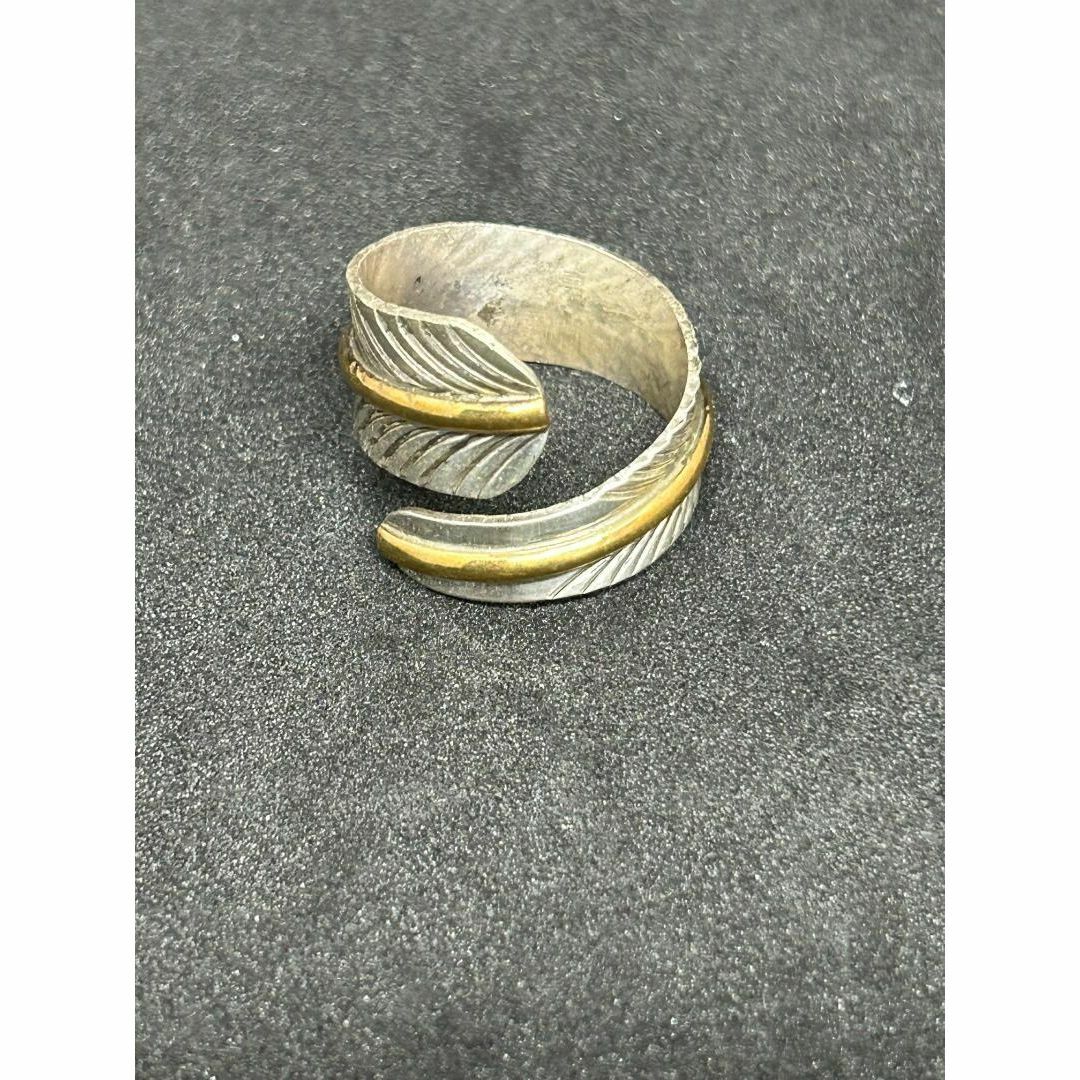 インディアンジュエリー　ユニセックス　フェザーリング　ニューメキシコ購入品 レディースのアクセサリー(リング(指輪))の商品写真