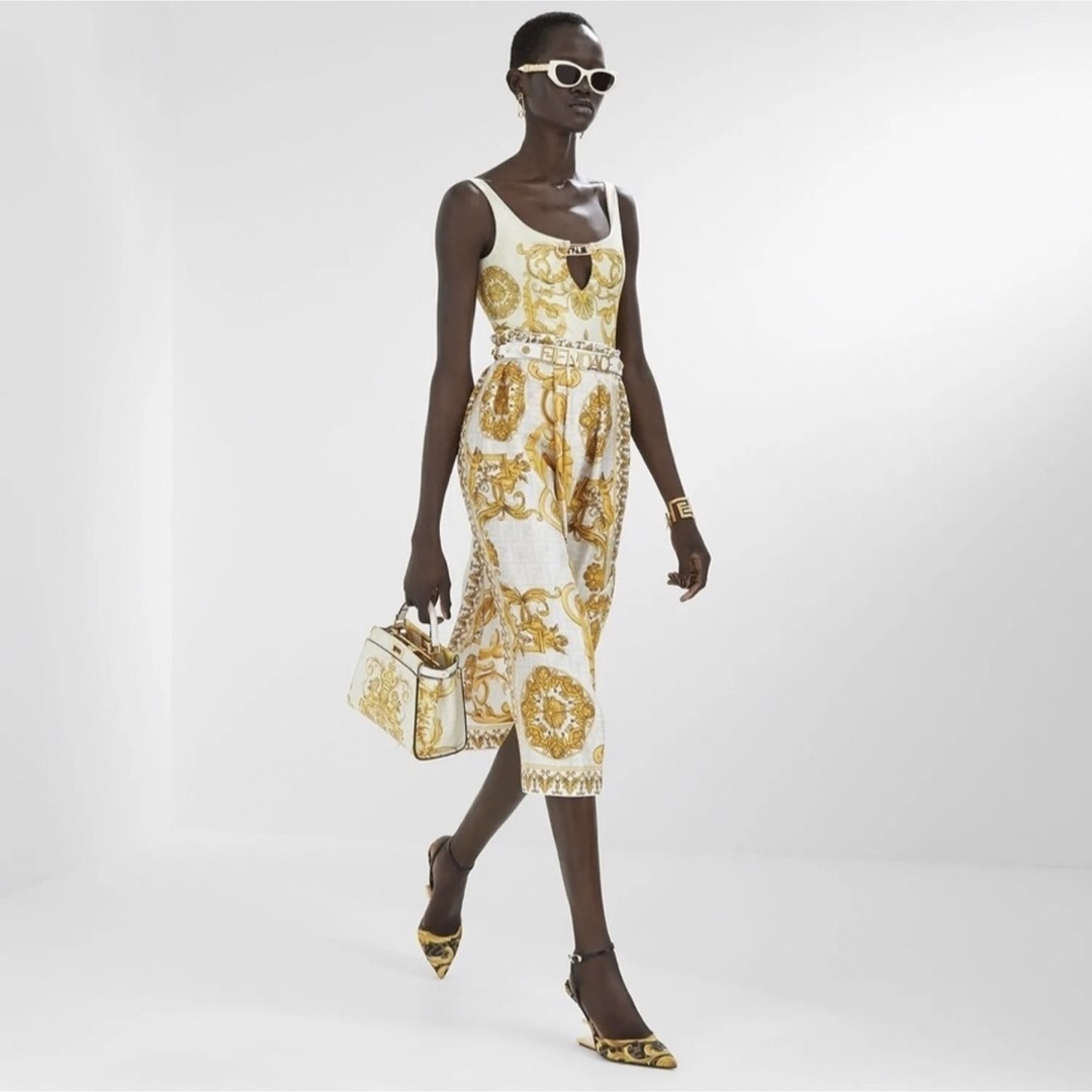 レア★ VERSACE FOR H\u0026M ハートフリンジワンピース　36