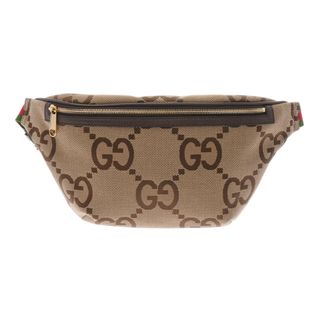 グッチ(Gucci)のグッチ  ジャンボGG ベルトバッグ ウエストバッグ ベージュ(ボディバッグ/ウエストポーチ)