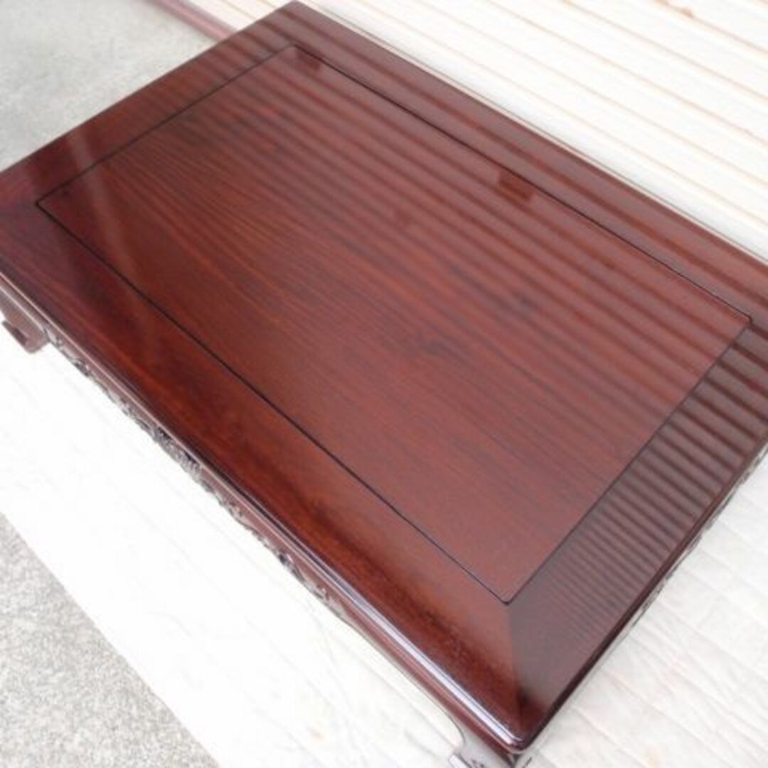 mm新品!4尺(120巾) 花梨無垢 高級座卓 座敷机 唐木家具 ちゃぶ台/検 mm新品!4尺(120巾) 花梨無垢 高級座卓 座敷机 唐木家具 ちゃぶ台/検
