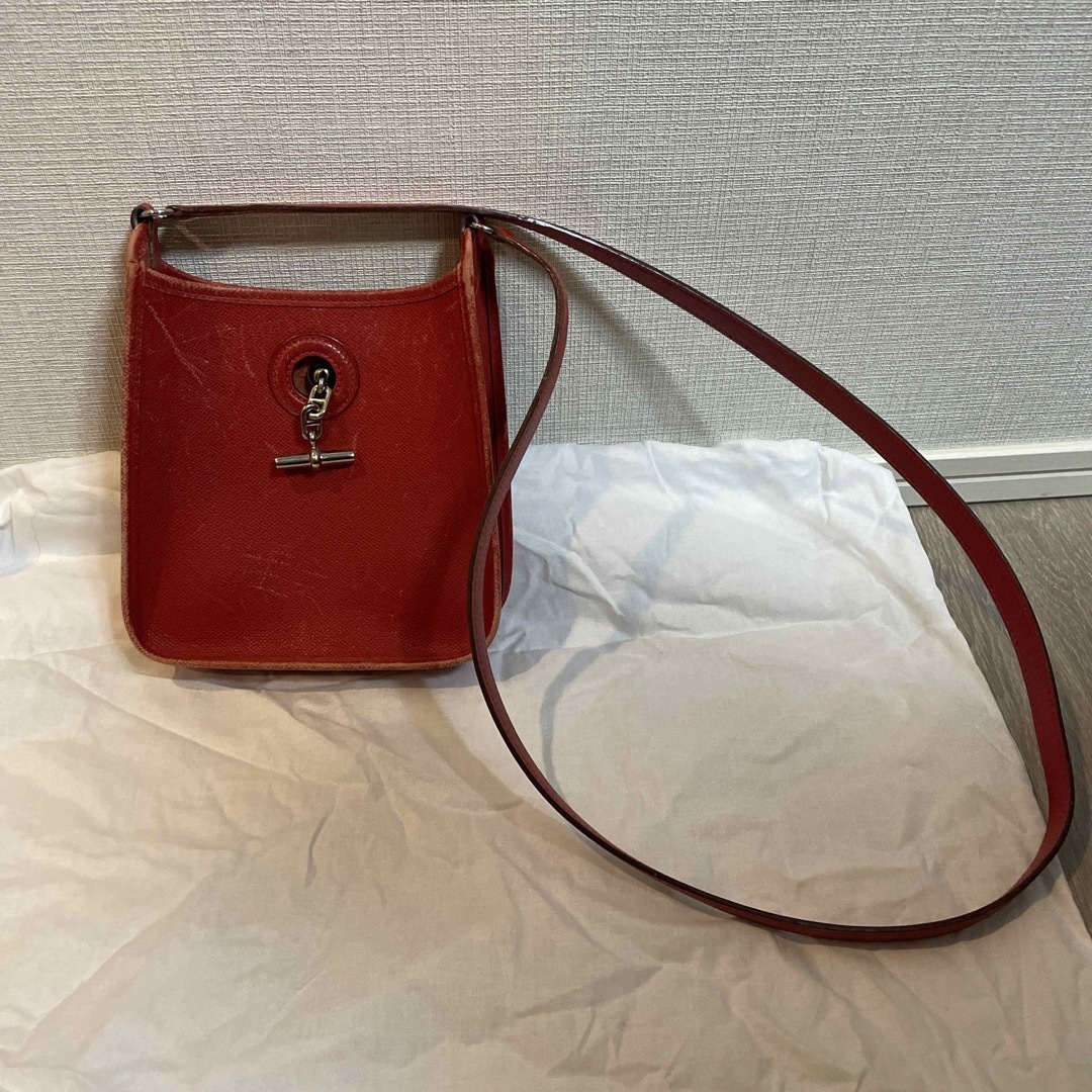 ショルダーバッグエルメス バッグHERMES ヴェスパ 赤TPM