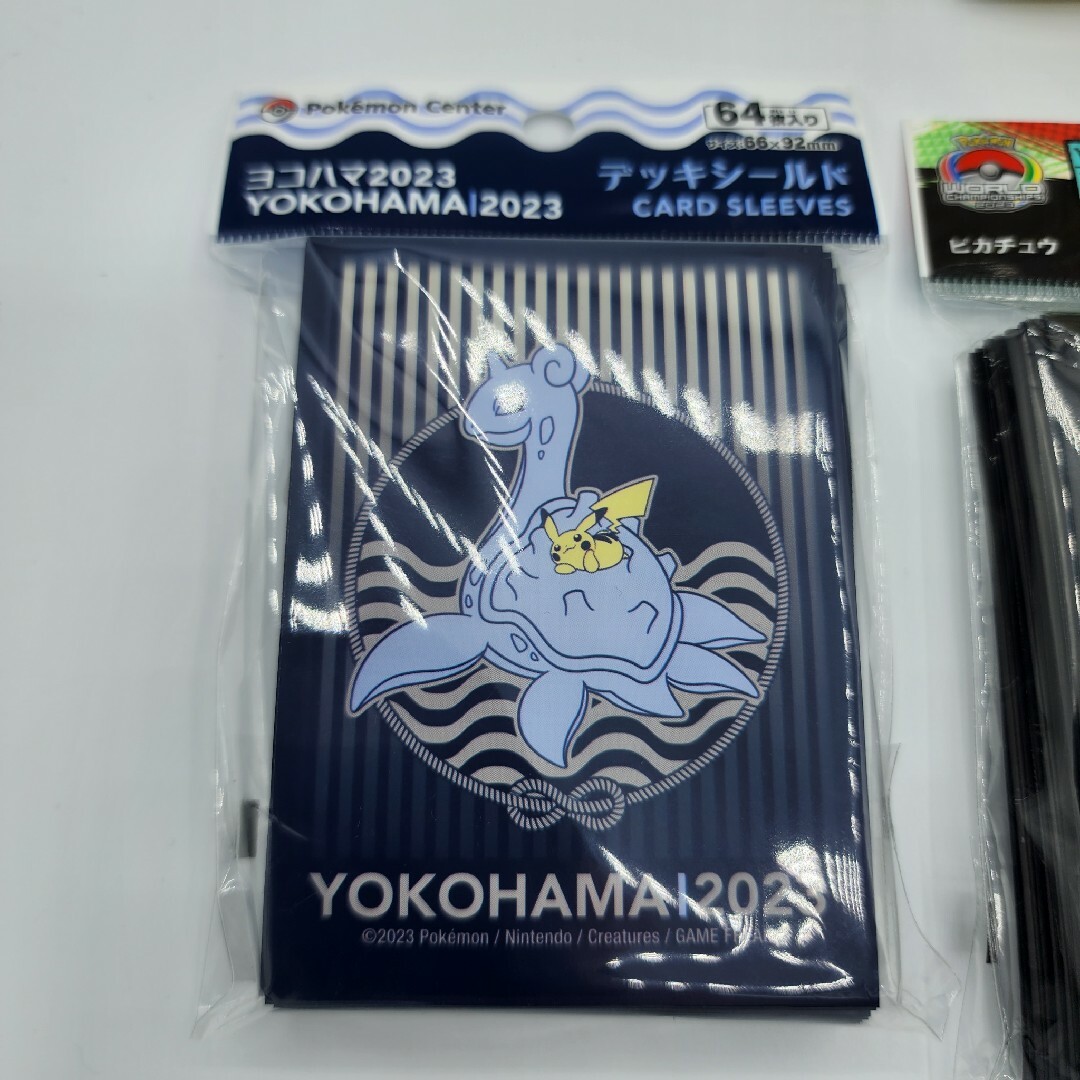 ポケモン 新品未使用 WCS 2023 横浜 ポケモン デッキシールド ケース 会場限定の通販 by marshmallow スリーブ デッキシールド wcs 2023 横浜