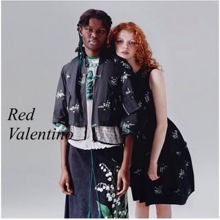 レッドヴァレンティノ(RED VALENTINO)のRED VALENTINO♡レッドヴァレンティノ すずらん刺繍 ワンピース(ひざ丈ワンピース)