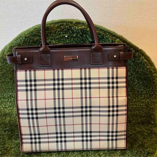 BURBERRY - BURBERRY バーバリー ノバチェック トートバッグ グリーン