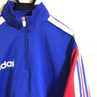 アディダス(adidas)の【超希少】90s adidas originals ハーフジップジャージ 個性派(スウェット)