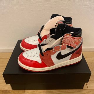 大人気NIKEキッズコラボスニーカー エアジョーダン1 スパイダーマン 16㎝