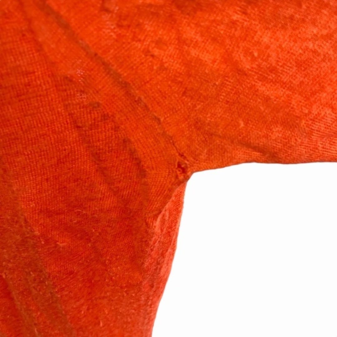 theory(セオリー)のセオリー麻 リネン ニット カットソー 薄手 長袖 オレンジ S レディースのトップス(ニット/セーター)の商品写真