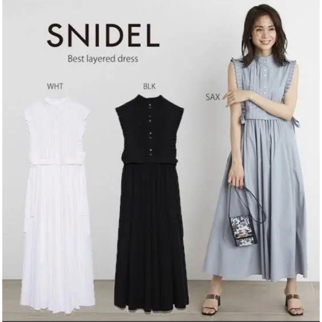 snidel ブラックワンピース