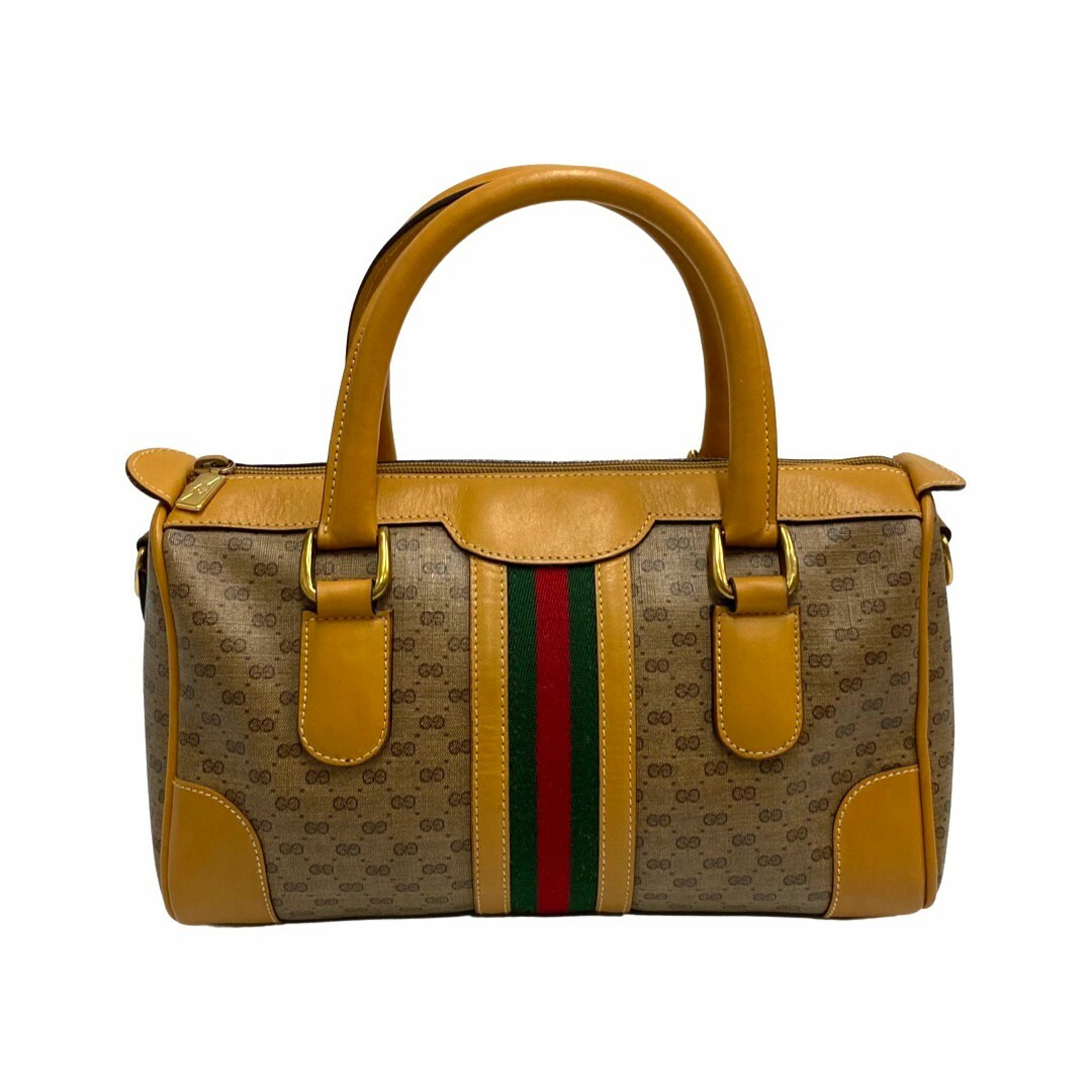 美品 GUCCI オールド グッチ シェリーライン ハンドバッグ ミニ 美品 GUCCI オールド グッチ シェリーライン ハンドバッグ ミニ