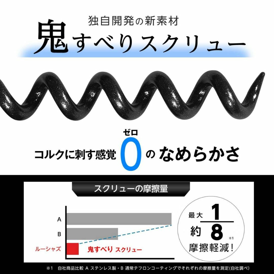 スタイリッシュなデザインのソムリエナイフ 初心者にも使いやすい