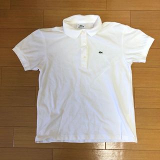 ラコステ(LACOSTE)のラコステ レディース 半袖 ポロシャツ 40サイズ ホワイト(ポロシャツ)