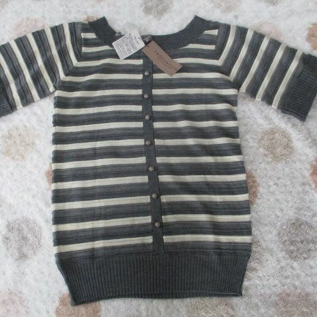 PROPORTION BODY DRESSING(プロポーションボディドレッシング)の新品☆タグ　PROPORTION　ボディドレッシング　半袖ニット　カーディガンL レディースのトップス(カーディガン)の商品写真