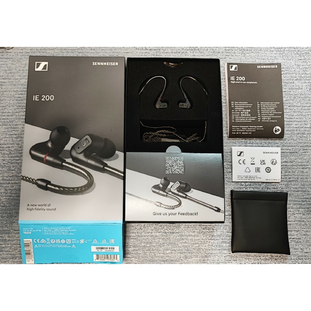 SENNHEISER　IE 200 + 4.4mm純正バランスケーブルオーディオ機器