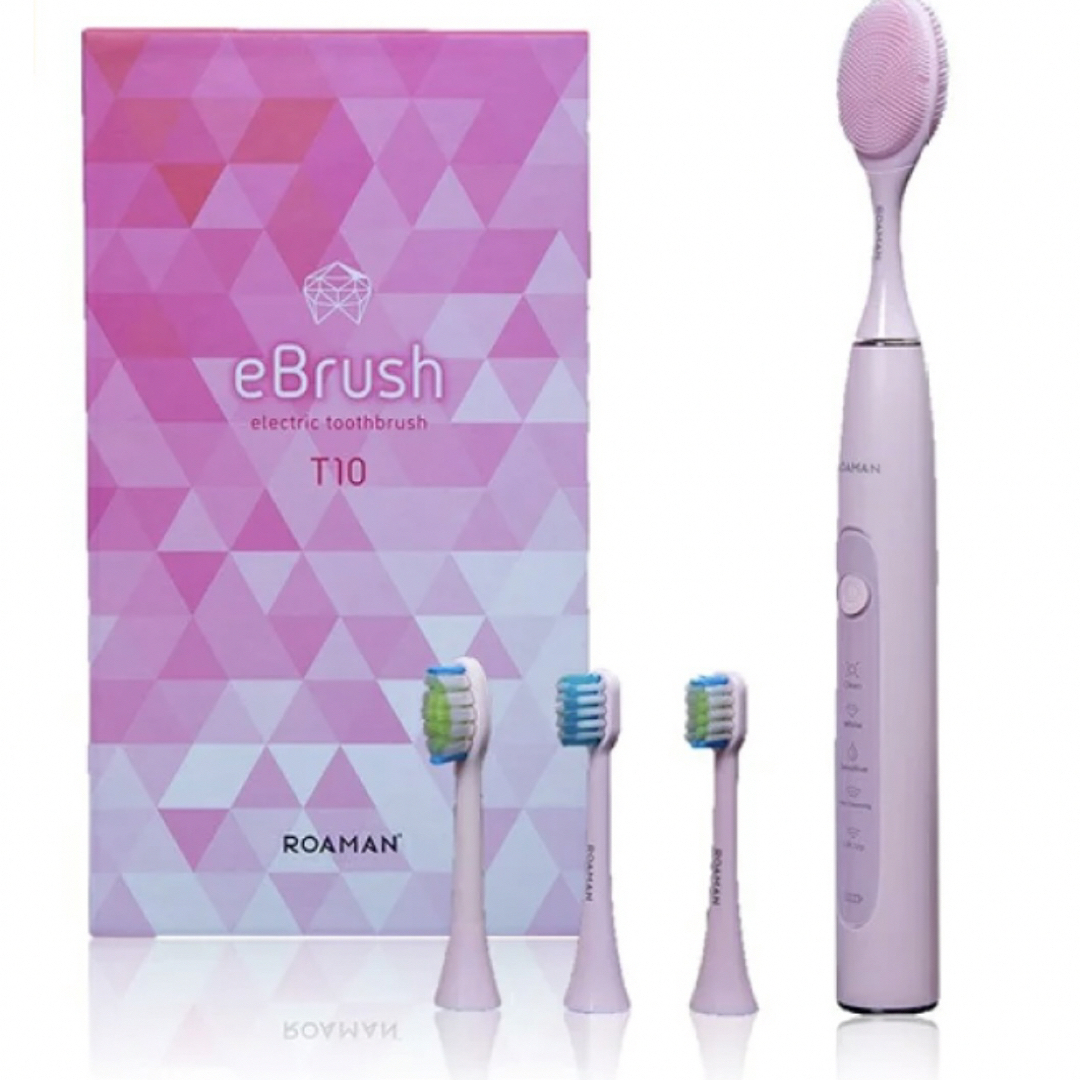 ROAMAN eBrush 音波電動歯ブラシ T10（ピンク） スマホ/家電/カメラの美容/健康(電動歯ブラシ)の商品写真