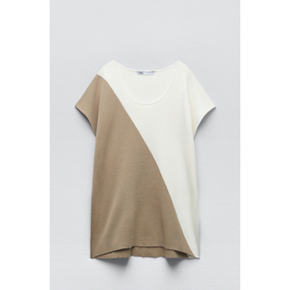 ザラ Tシャツ(レディース/半袖)（ベージュ系）の通販 200点以上 | ZARA