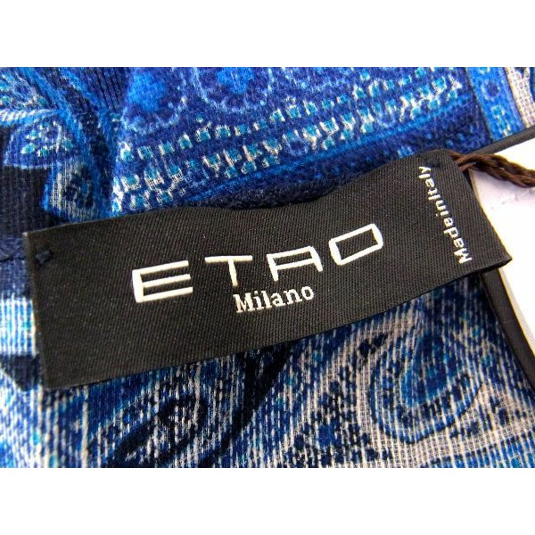 エトロ ETRO ストール 金糸 ラメ糸 ペイズリー柄    レディース