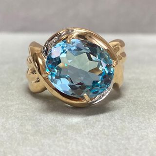 K18/Pt900 ブルートパーズ リング 指輪の通販 by hana's shop|ラクマ