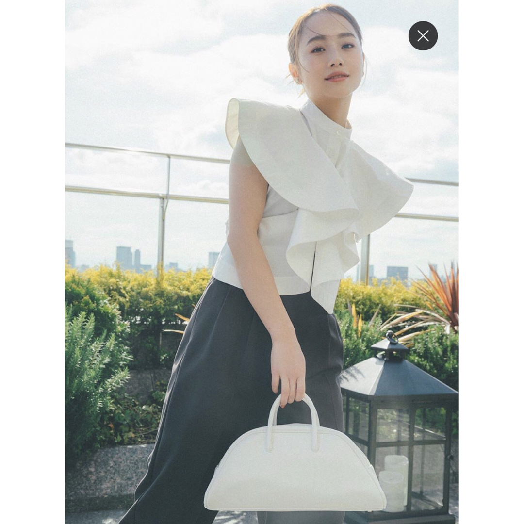 Sustainable フリルカラーブラウス Sustainable フリルカラーブラウス