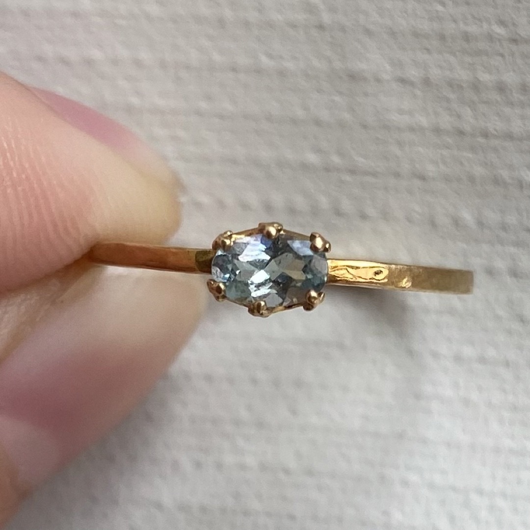 ブルーコーネルピン K18 0.275ct リング-