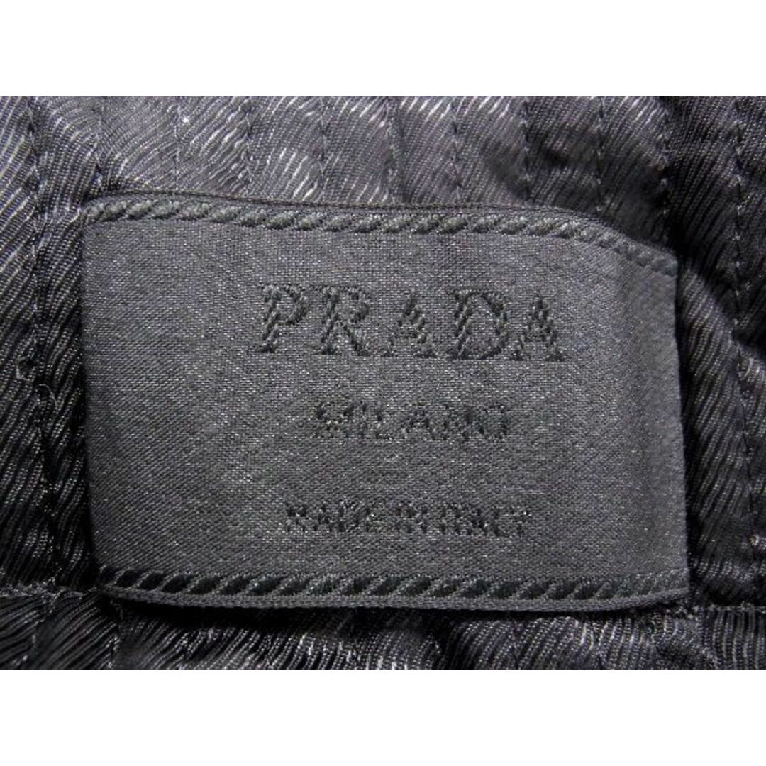 ■美品■ PRADA プラダ ビーバーファー×ナイロン×レザー ジャケット アウター 上着 洋服 サイズ40 メンズ ブラック系 AI2141H1 3