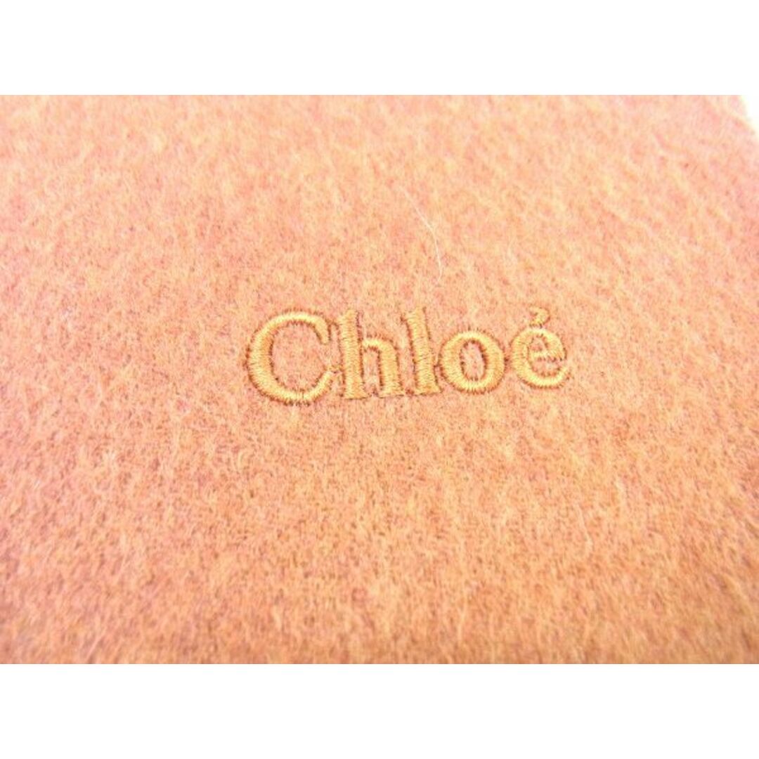 Chloe(クロエ)の■極美品■ Chloe クロエ フリンジ マフラー ショール 防寒具 レディース メンズ ブラウン系 BC9573ﾁN レディースのファッション小物(マフラー/ショール)の商品写真