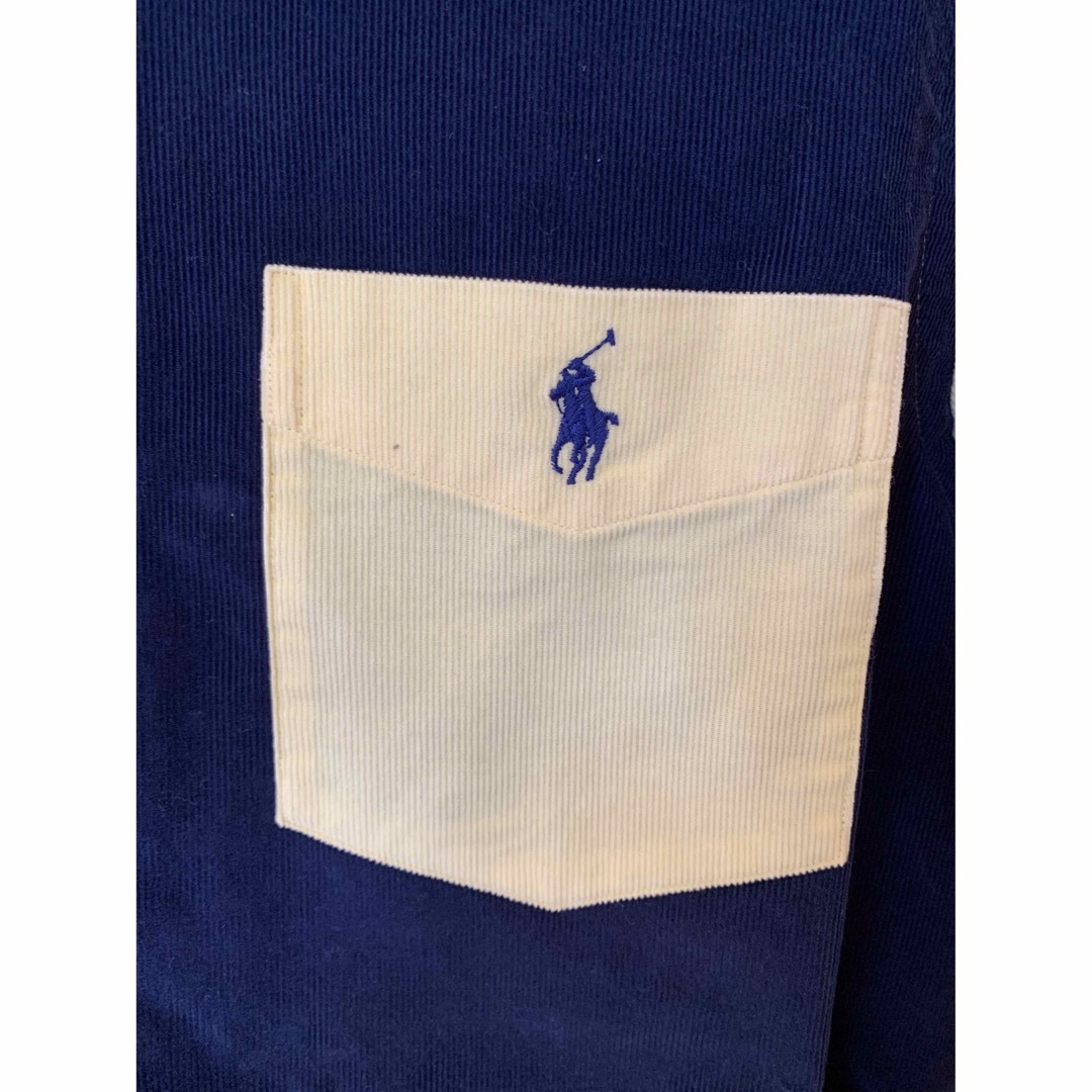 POLO RALPH LAUREN(ポロラルフローレン)のポロラルフローレン　緑紺黄ピンククレイジーパターン　コーデュロイシャツ メンズのトップス(シャツ)の商品写真