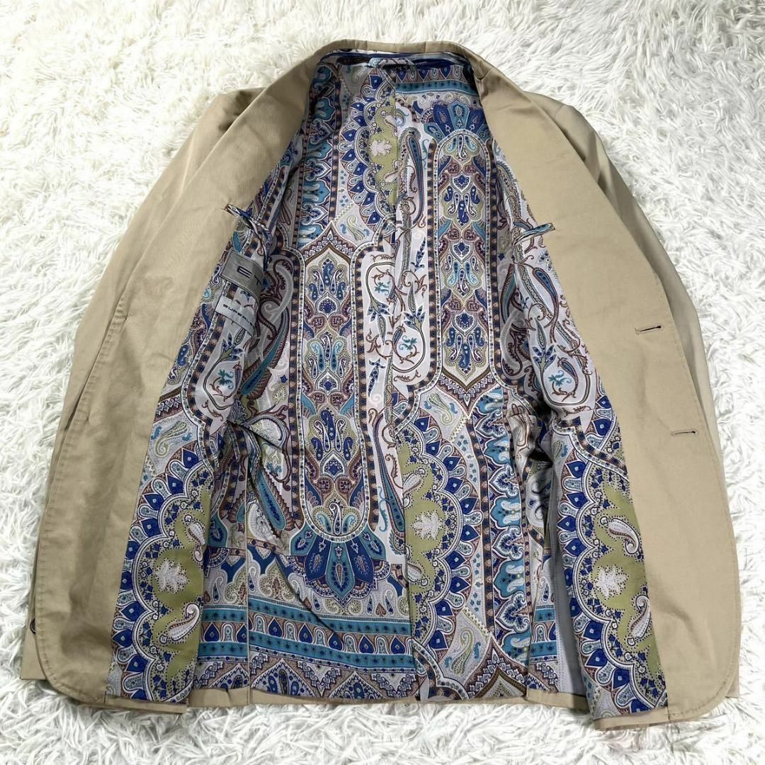 極美品】ETRO エトロ 2Bシングルテーラードジャケット シルク ペイズリー-