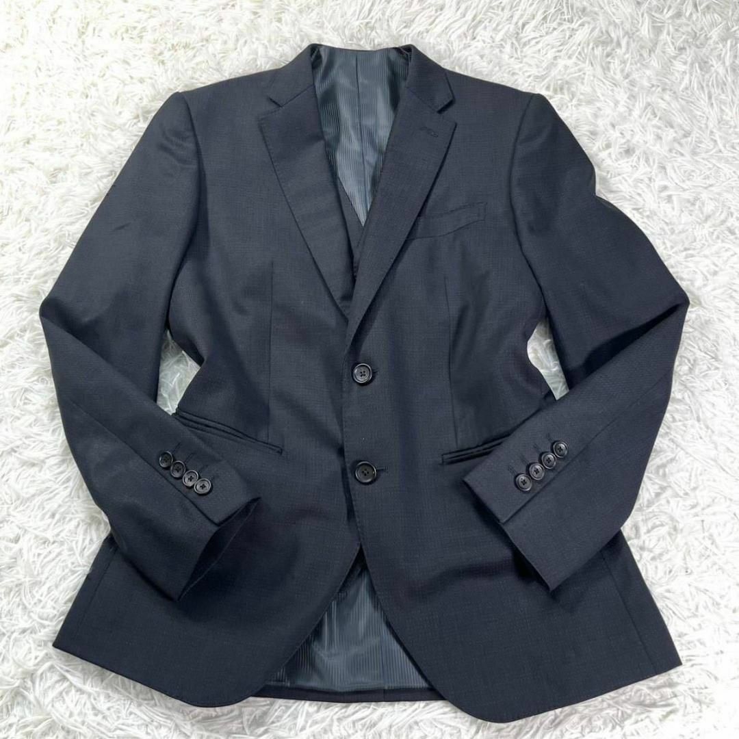 ランバン　LANVIN 紺色　スーツ美品　サイズA4　格安