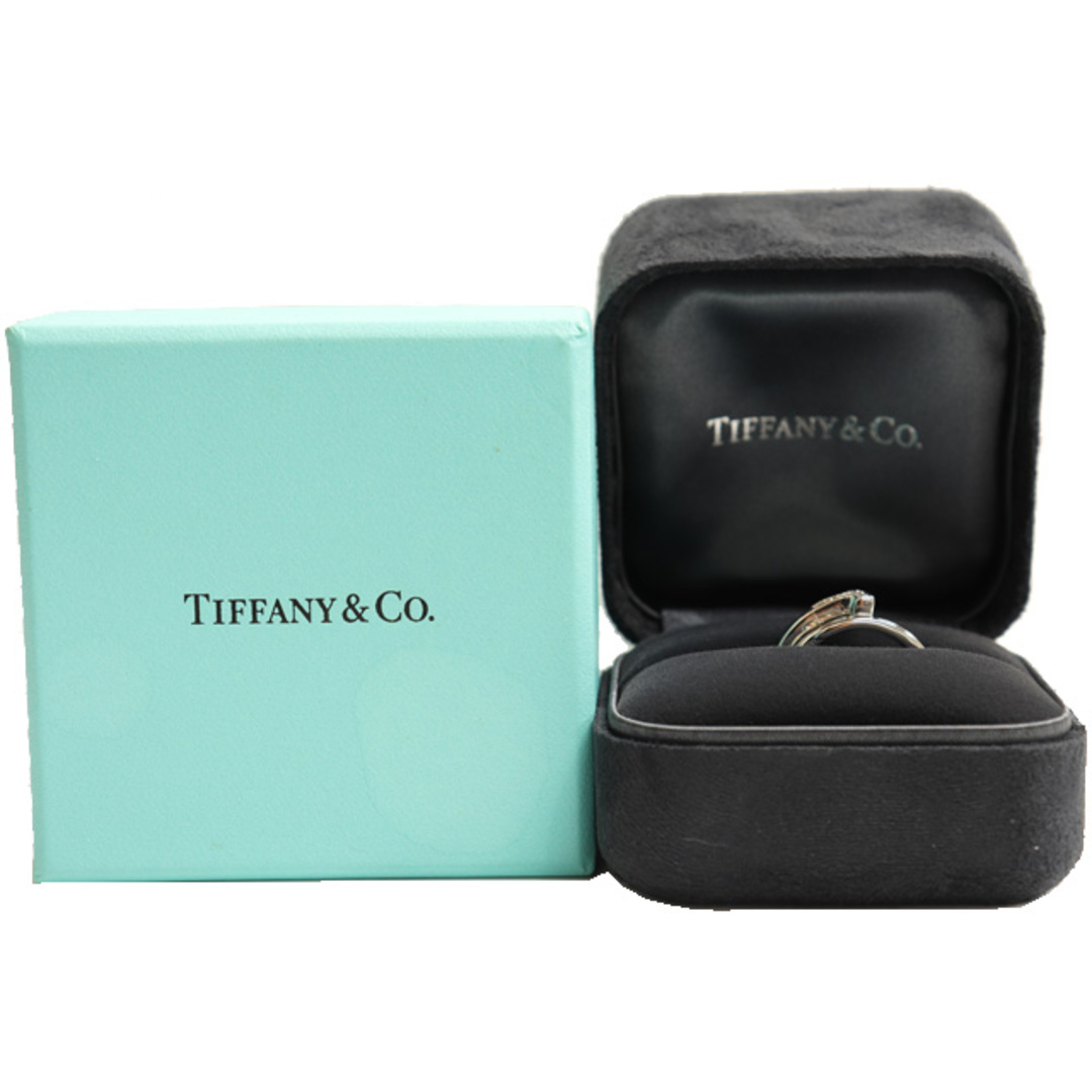 (新品仕上げ済）ティファニー TIFFANY Tスクエア ラップ ダイヤ リング 指輪 K18 WG × ダイヤモンド 約13.5号 8924重さ85g