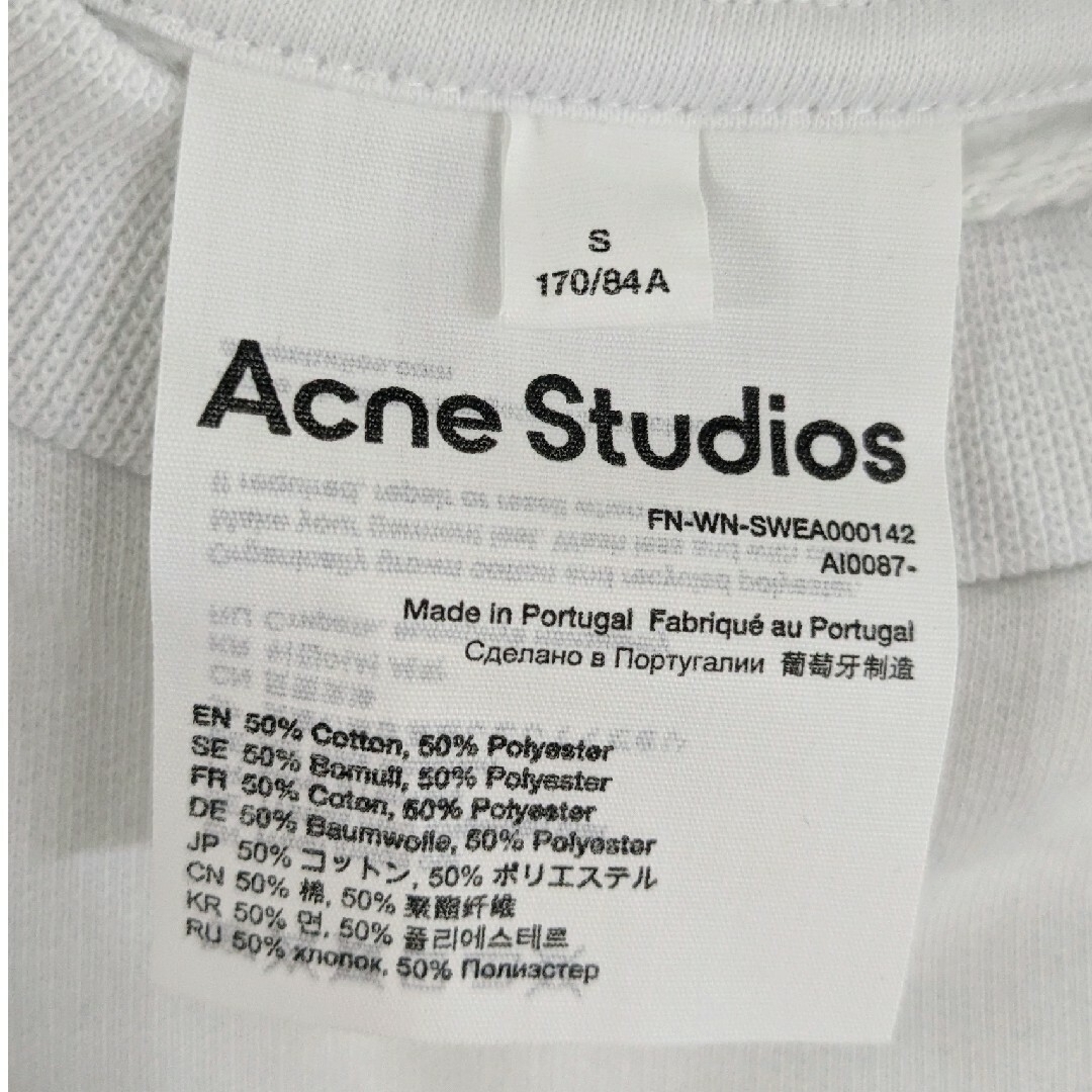 【新品未使用】Acne Studios スウェットTシャツ