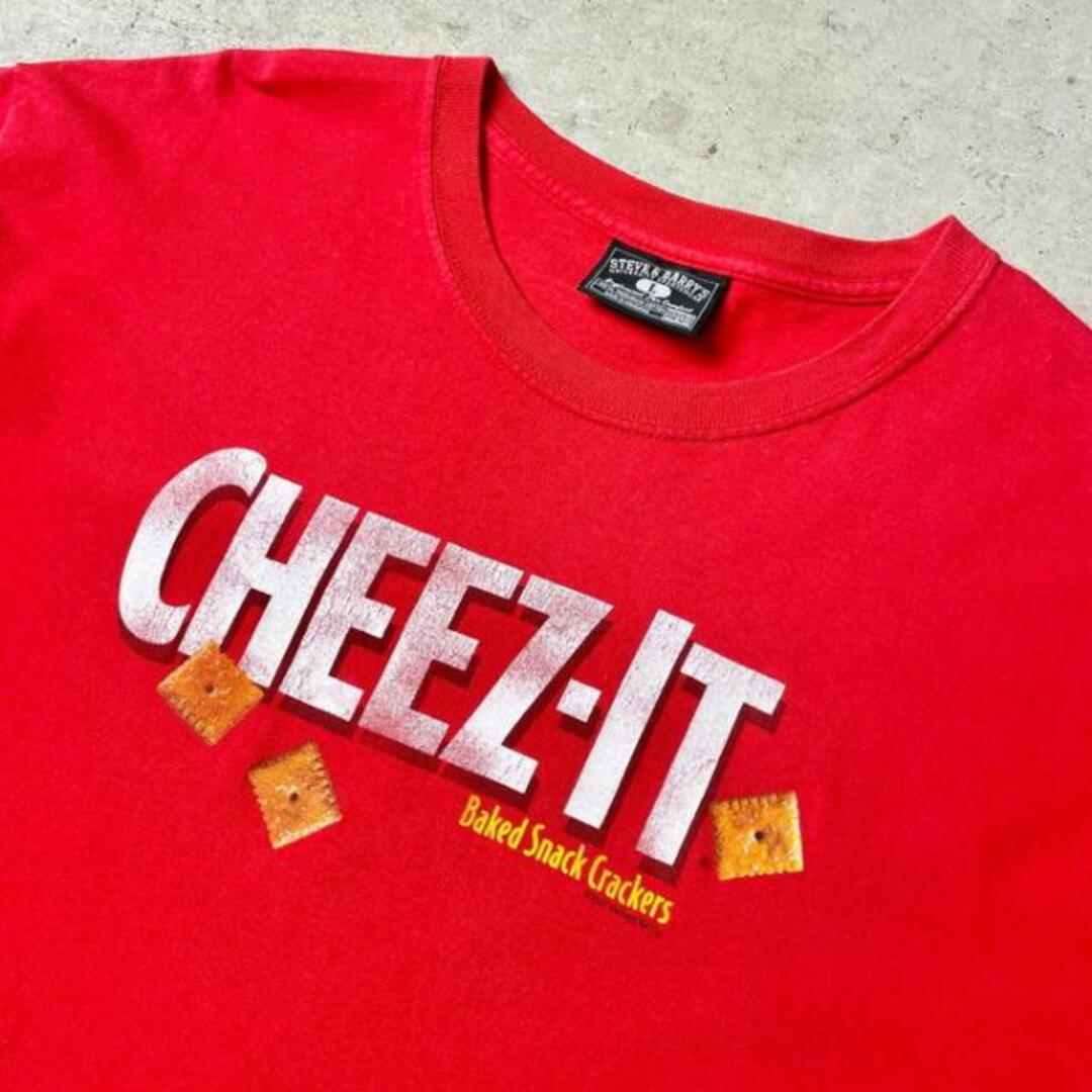 00年代 CHEEZ-IT 企業ロゴ アドバタイジングプリントTシャツ メンズL