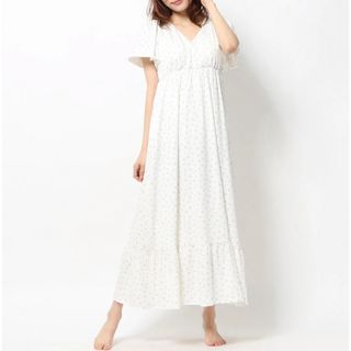 ジェラートピケ 花柄 ルームウェア(レディース)(イエロー/黄色系)の